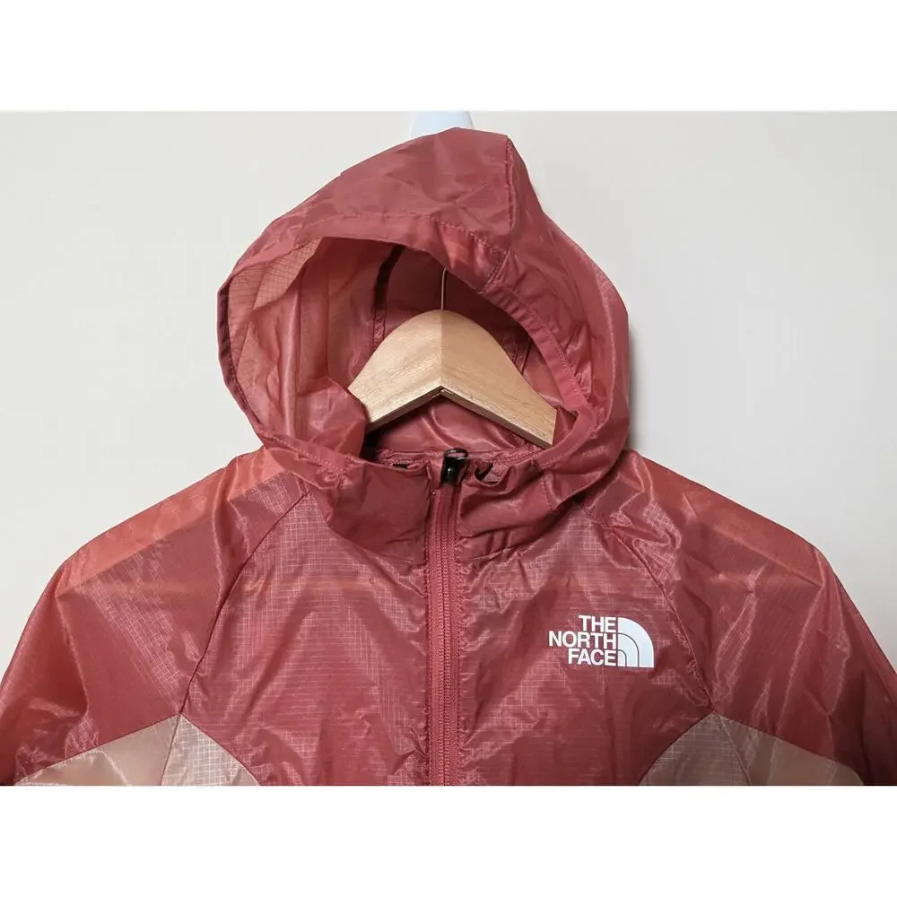 NWT The North Face Windwall Hoodie Pink Jacket Size S/7-8 Slate Rose